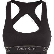 Calvin Klein BH Sport Ribbed Medium Impact Sport Bra Svart polyester X...
