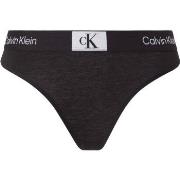 Calvin Klein Truser CK96 Cotton Thong Svart bomull Small Dame