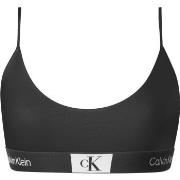 Calvin Klein BH CK96 Unlined Bralette Svart bomull Large Dame