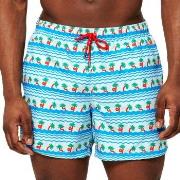 Happy socks Badebukser Palm Beach Swim Shorts Blå Mønster polyester X-...