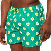 Happy socks Badebukser Smiley Daisy Swim Shorts Grønn m blomst Medium ...