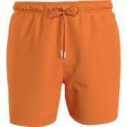 Calvin Klein Badebukser Medium Drawstring Swim Shorts Oransje polyeste...