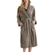 Damella Jaquard Fleece Robe Brun polyester XX-Large Dame