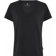 JBS of Denmark Bamboo Blend V-neck Women T-shirt Svart Small Dame