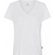 JBS of Denmark Bamboo Blend V-neck Women T-shirt Hvit X-Large Dame