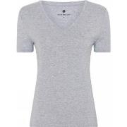 JBS of Denmark Bamboo V-neck Women Slim T-shirt Lysgrå Medium Dame