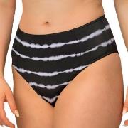 Wiki Swim Tai High Waist Brief Svart/Hvit 38 Dame