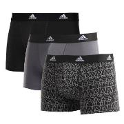 adidas 3P Active Flex Cotton Trunk Svart/Hvit bomull Medium Herre