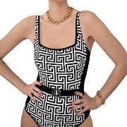 Anita Pure Graphics Swimsuit Svart/Hvit D 38 Dame