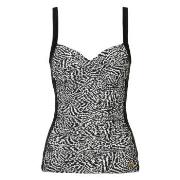 Damella Geena Patterned Protes Tankini Top Svart 38 Dame