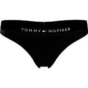 Tommy Hilfiger Truser Thongs Svart økologisk bomull X-Large Dame