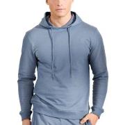 Bread and Boxers Organic Cotton Men Hooded Shirt Lysblå X-Large Herre