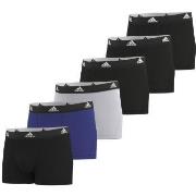 adidas 6P Active Flex Cotton Trunks Svart/Blå bomull Medium Herre