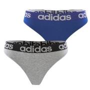adidas Truser 2P Underwear Brazilian Thong Blå/Grå bomull Medium Dame