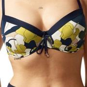 Chantelle Flowers Underwire Bikini Bra Blå m blomster F 85 Dame