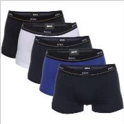 BOSS 5P Jersey Quality Cotton Mix Solid Cotton Trunks Mixed bomull Sma...