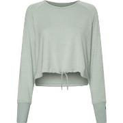 Calvin Klein Sport Seamless LS Cowl Back Top Blå modal X-Large Dame