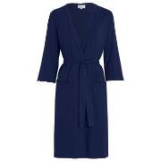 Damella Viscose Plain Wave Robe CL2 Marine Bambus Small Dame