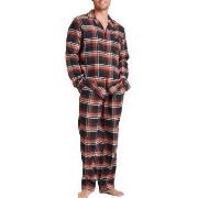 Jockey Cotton Flannel Pyjama Svart bomull Small Herre