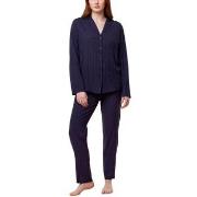 Triumph Boyfriend Fit Pyjamas PW Marine viskose 46 Dame