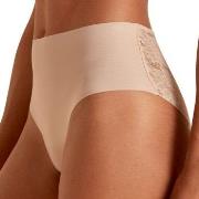 Calida Truser Natural Skin Lace Midi Brief Beige Small Dame