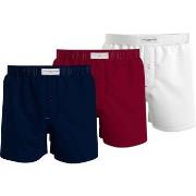 Tommy Hilfiger 3P Woven Boxers Marine/Rød bomull X-Large Herre