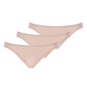 Mey Truser 3P Organic Cotton Pure Mini Briefs Beige bomull 40 Dame