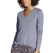 Calida Favourites Sense Long Sleeve Shirt Blå bomull X-Small Dame