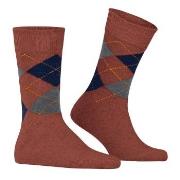 Burlington Strømper Dundee Socks Oransje/Mørkbl Str 40/46 Dame