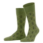 Burlington Strømper Chess Socks Grønn Mønster Str 40/46 Dame