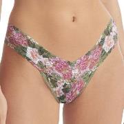 Hanky Panky Truser Printed Low Rise Thong Grønn m blomst nylon One Siz...