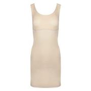 Magic Tone Your Body Tank Dress Beige Large Dame