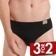 Sloggi 2P For Men GO Natural Brief Svart bomull Medium Herre