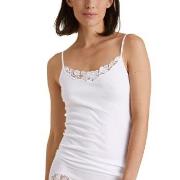 Calida Cotton Desire Spaghetti Top Hvit bomull Medium Dame