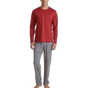 Calida Relax Streamline Long Pyjama Rød Mønster bomull XX-Large Herre