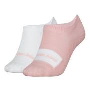 Calvin Klein Strømper 2P Women Footie High Cut Socks Hvit/Rosa One Siz...