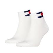 Tommy Men Uni Flag Quarter Sock Strømper 2P Hvit Str 35/38 Herre