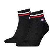 Tommy Men Uni TJ Iconic Quarter Socks Strømper 2P Svart Str 39/42 Herr...