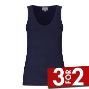 Damella Bamboo 31301 Tank Top Marine Bambus Large Dame
