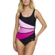 Damella Laura Chlorine Resistant Swimsuit Svart/Rosa 40 Dame