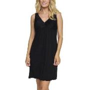 Damella Louise Nightdress Without Sleeves Svart viskose XX-Large Dame