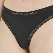 Tommy Hilfiger Truser Tonal Logo Lace Thong Svart Small Dame