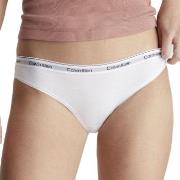 Calvin Klein Truser 3P Low Rise Bikini Briefs Hvit bomull X-Large Dame