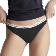 Calvin Klein Truser Modern Logo Thong Svart bomull Medium Dame