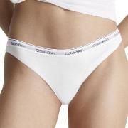 Calvin Klein Truser Modern Logo Thong Hvit bomull X-Large Dame