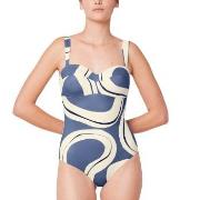 Triumph Summer Allure Swimsuit Blå/Hvit D 44 Dame