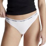 Calvin Klein Truser 3P Modern Logo Thongs Hvit bomull X-Large Dame