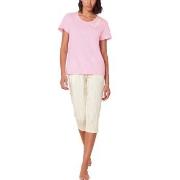 Triumph Pyjama Set X 01 Rosa/Hvit bomull 44 Dame