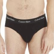 Calvin Klein 3P Cotton Stretch Hip Brief Hvit/Svart bomull Small Herre