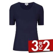 Damella Bamboo  31302 T-Shirt Marine Bambus Large Dame